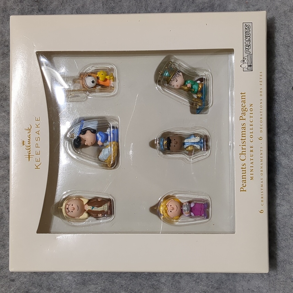 2006 Snoopy Peanuts Hallmark Christmas Pageant Miniature Collection Set NWT - Picture 2 of 10